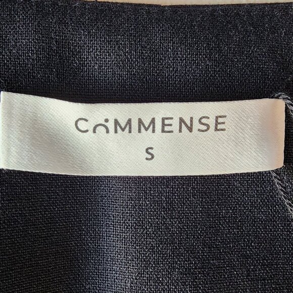 NEW Commense Womens Small Top Black Button Vest V-neck Linen Cotton - Picture 5 of 9